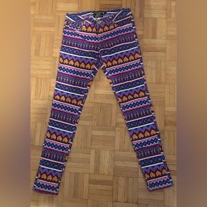 Women’s skinny jeans, colourful